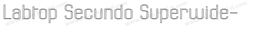 Labtop Secundo Superwide字体转换